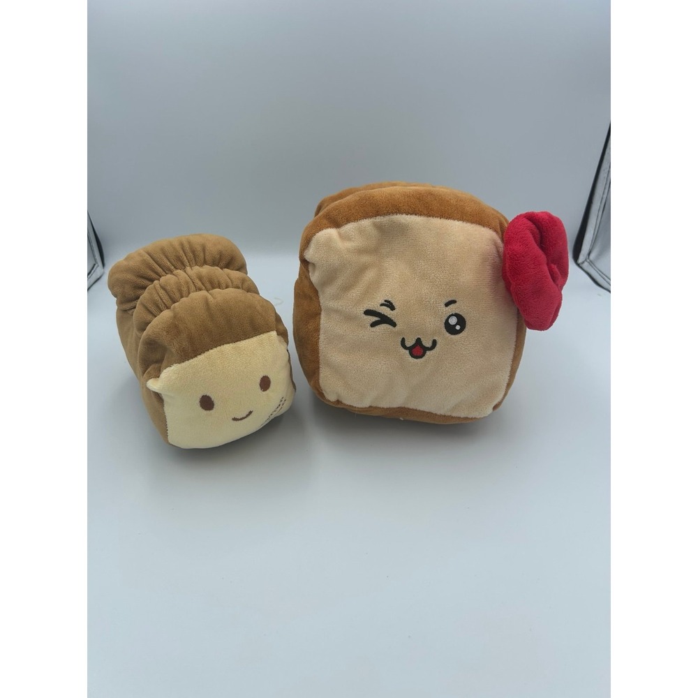 Cotton Food loaf bread/wink French toast plushies